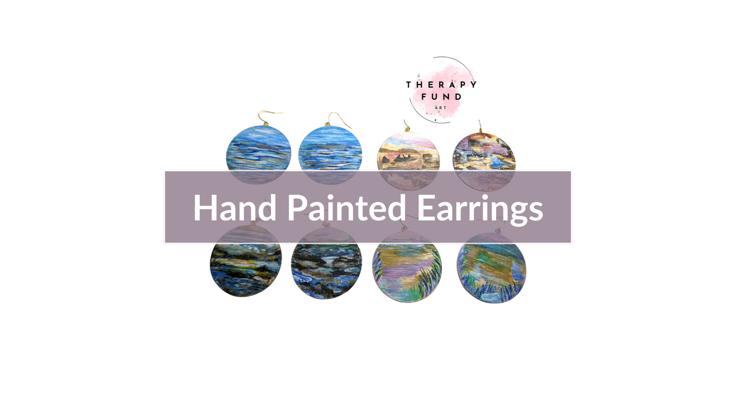 Hand Painted Wooden Earrings