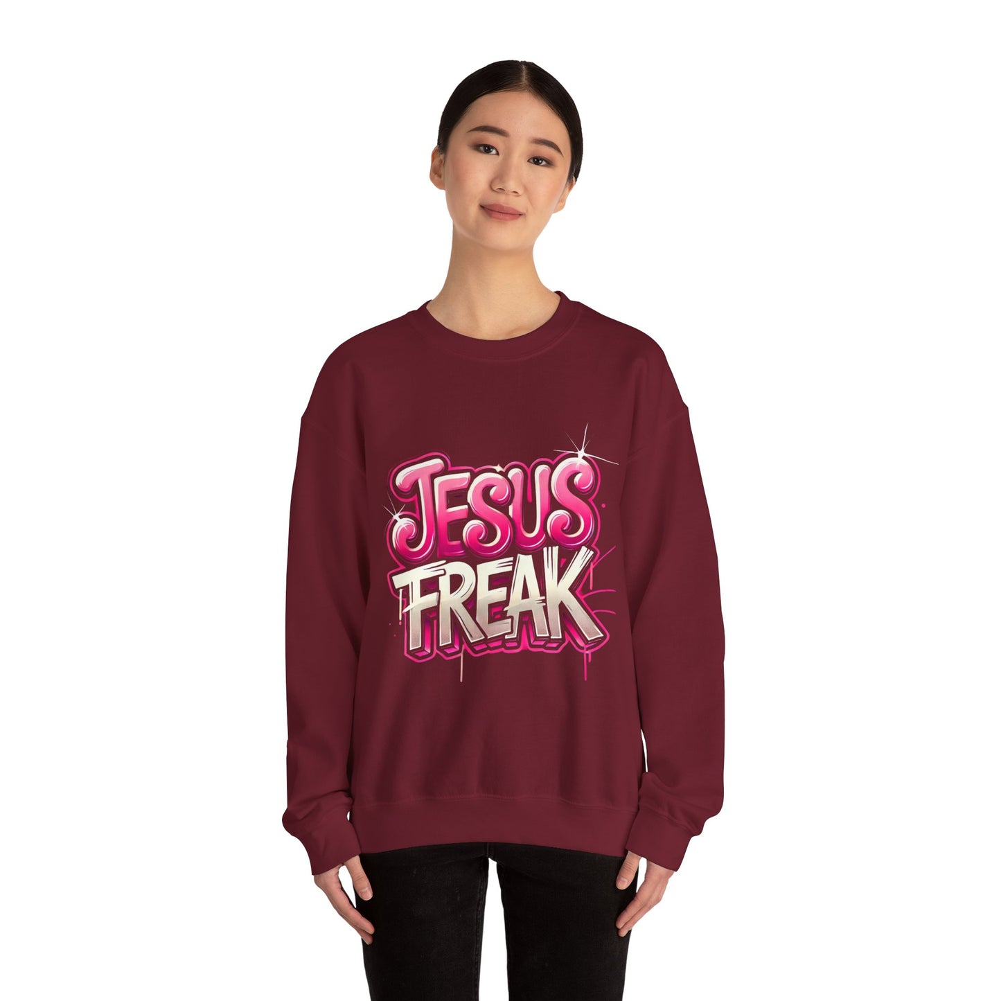 Jesus Freak Unisex Heavy Blend™ Crewneck Sweatshirt - Bold & Inspirational Style