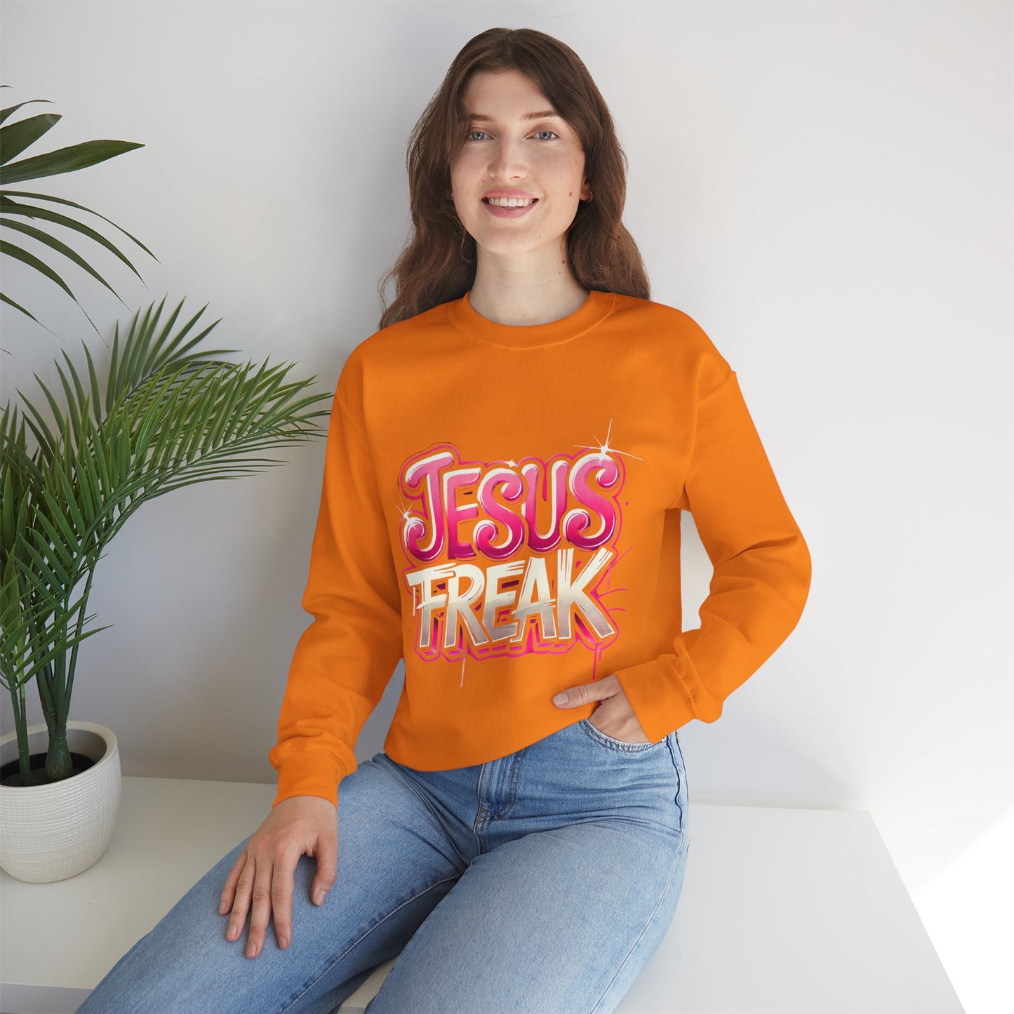 Jesus Freak Unisex Heavy Blend™ Crewneck Sweatshirt - Bold & Inspirational Style