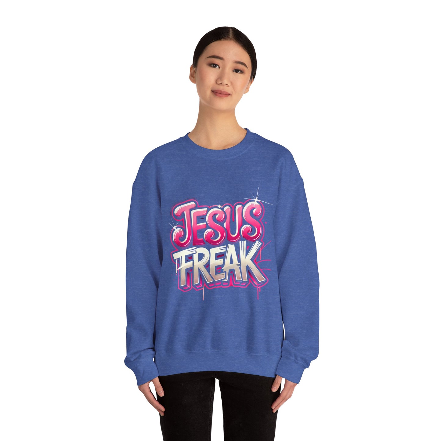 Jesus Freak Unisex Heavy Blend™ Crewneck Sweatshirt - Bold & Inspirational Style