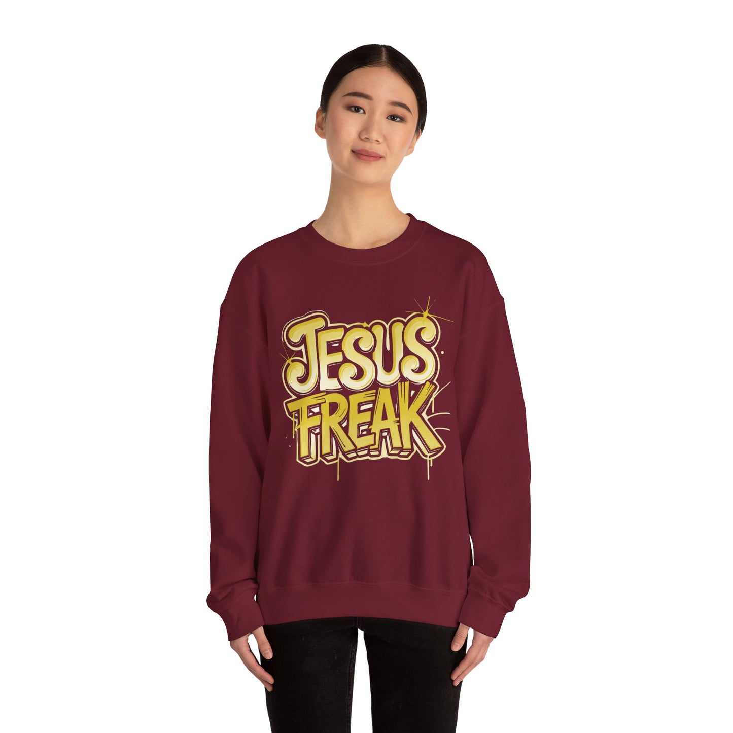 Jesus Freak III Unisex Heavy Blend™ Crewneck Sweatshirt - Bold & Inspirational Style