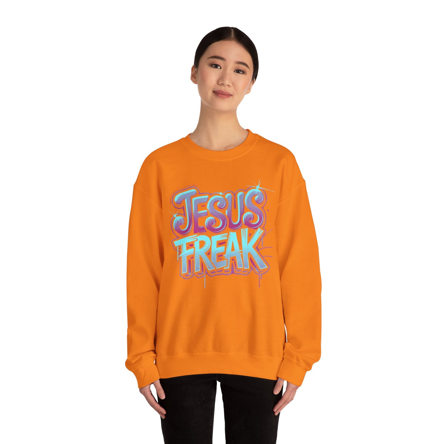 Jesus Freak II Unisex Heavy Blend™ Crewneck Sweatshirt - Bold & Inspirational Style