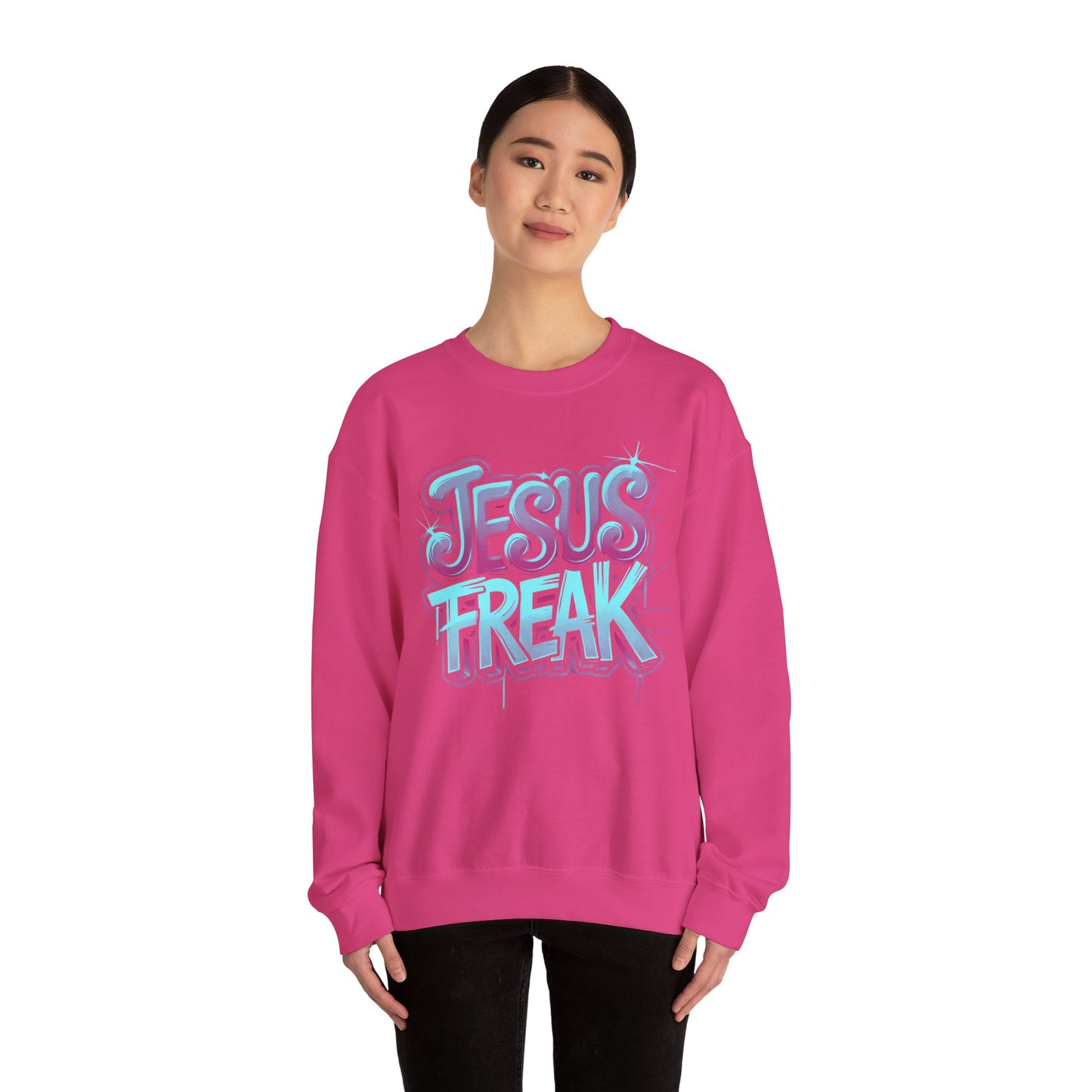 Jesus Freak II Unisex Heavy Blend™ Crewneck Sweatshirt - Bold & Inspirational Style