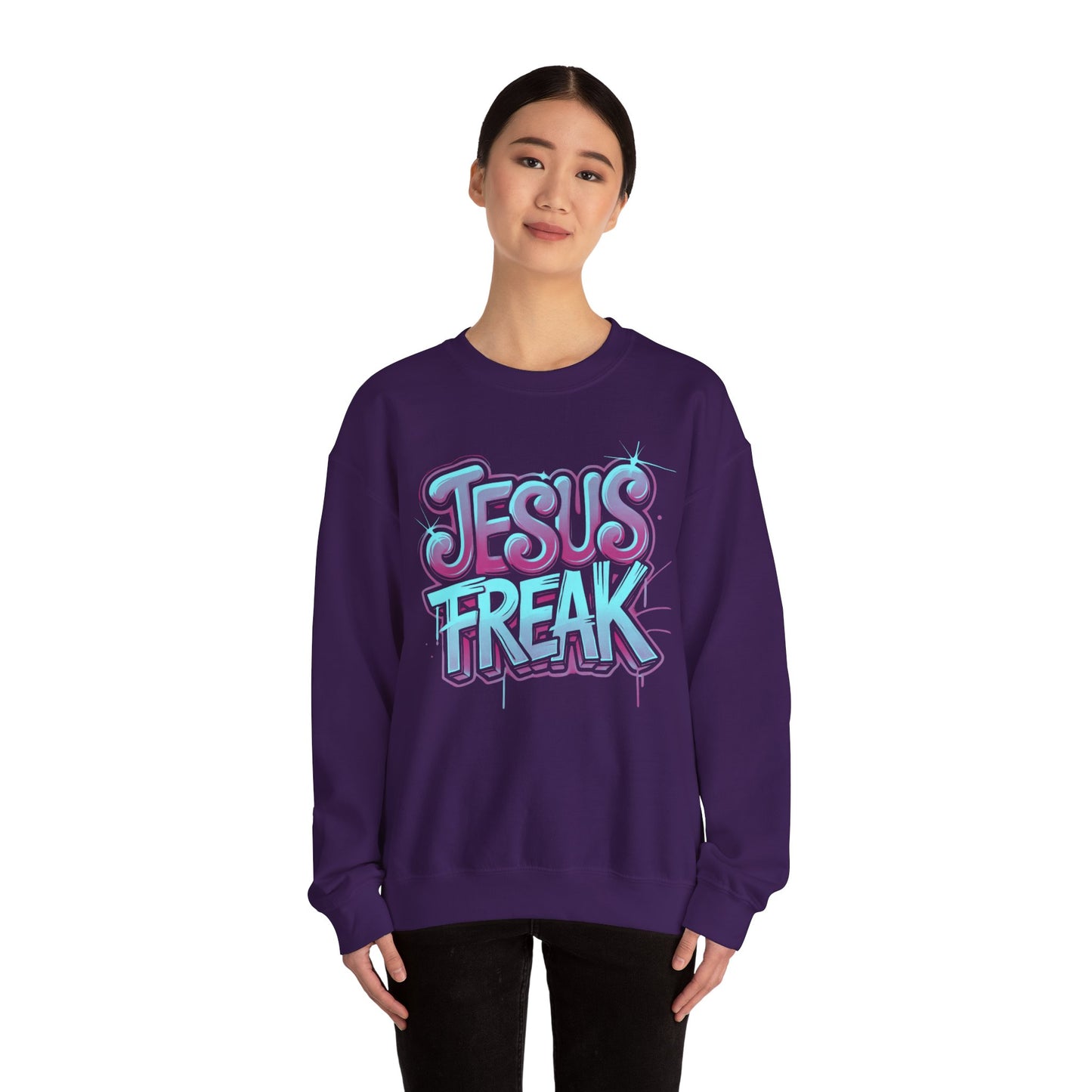 Jesus Freak II Unisex Heavy Blend™ Crewneck Sweatshirt - Bold & Inspirational Style