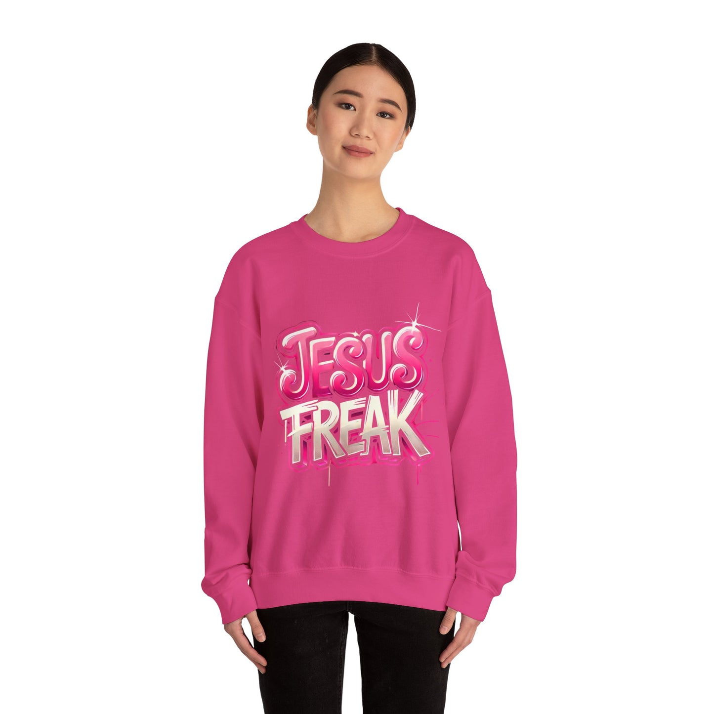 Jesus Freak Unisex Heavy Blend™ Crewneck Sweatshirt - Bold & Inspirational Style