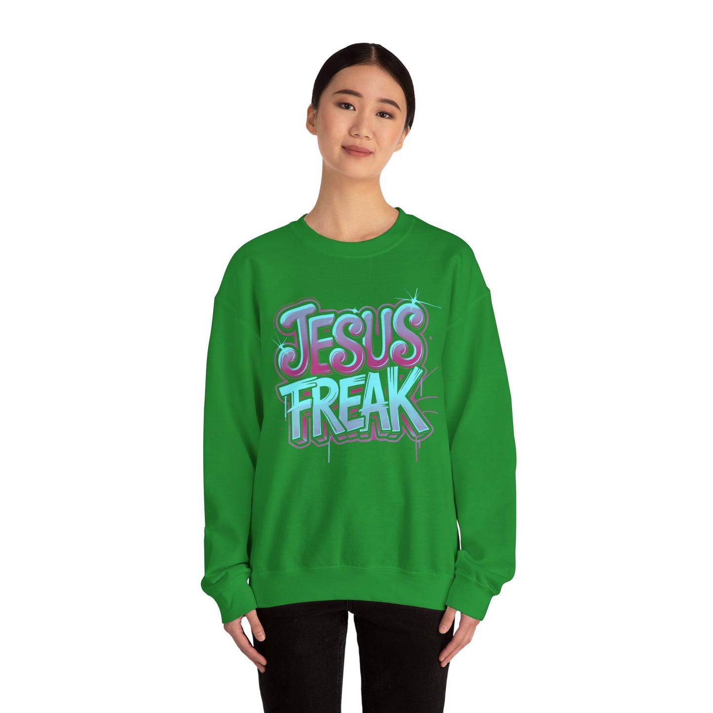 Jesus Freak II Unisex Heavy Blend™ Crewneck Sweatshirt - Bold & Inspirational Style