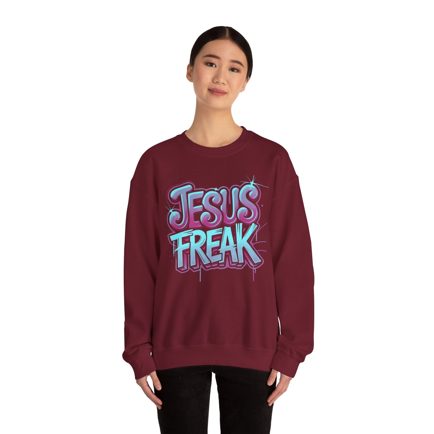 Jesus Freak II Unisex Heavy Blend™ Crewneck Sweatshirt - Bold & Inspirational Style