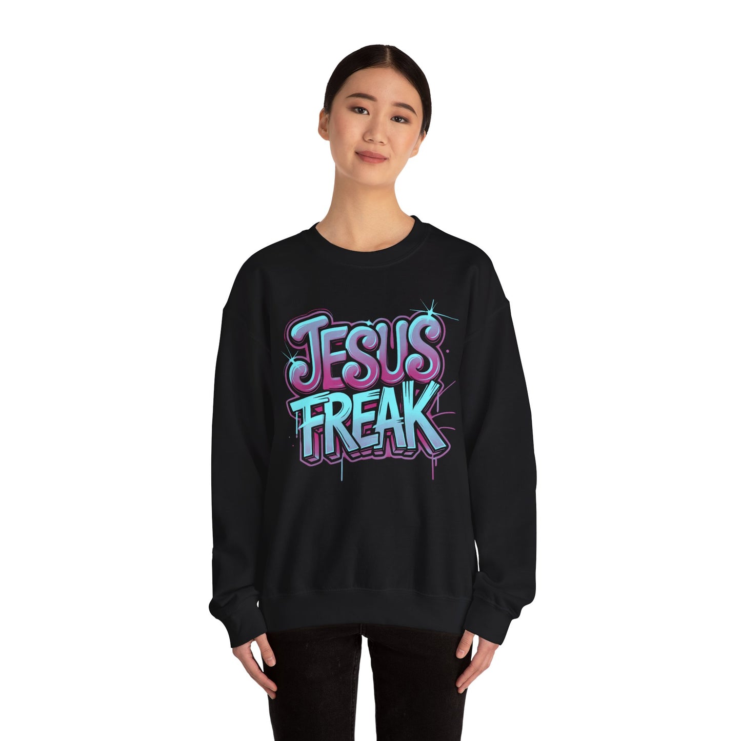 Jesus Freak II Unisex Heavy Blend™ Crewneck Sweatshirt - Bold & Inspirational Style