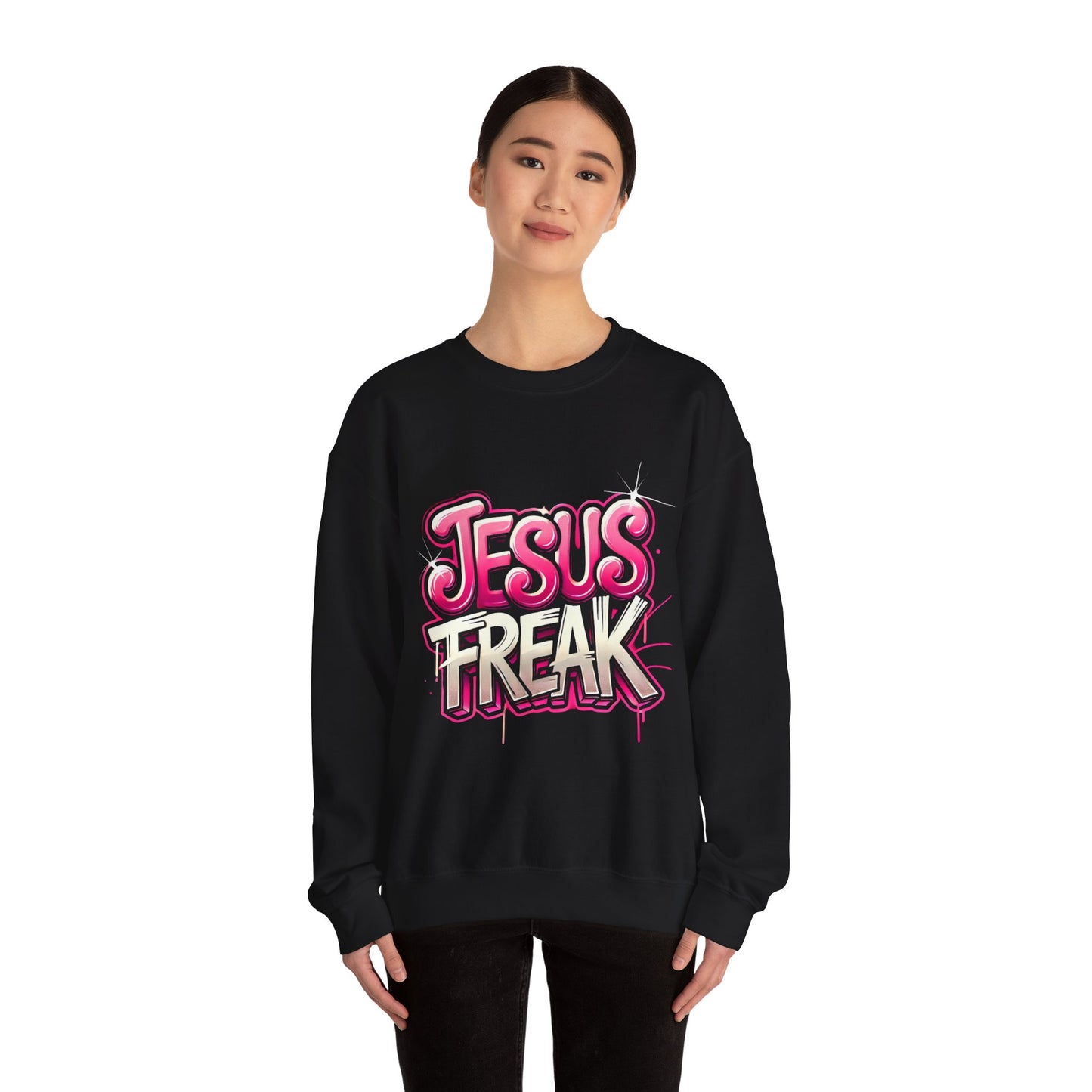 Jesus Freak Unisex Heavy Blend™ Crewneck Sweatshirt - Bold & Inspirational Style