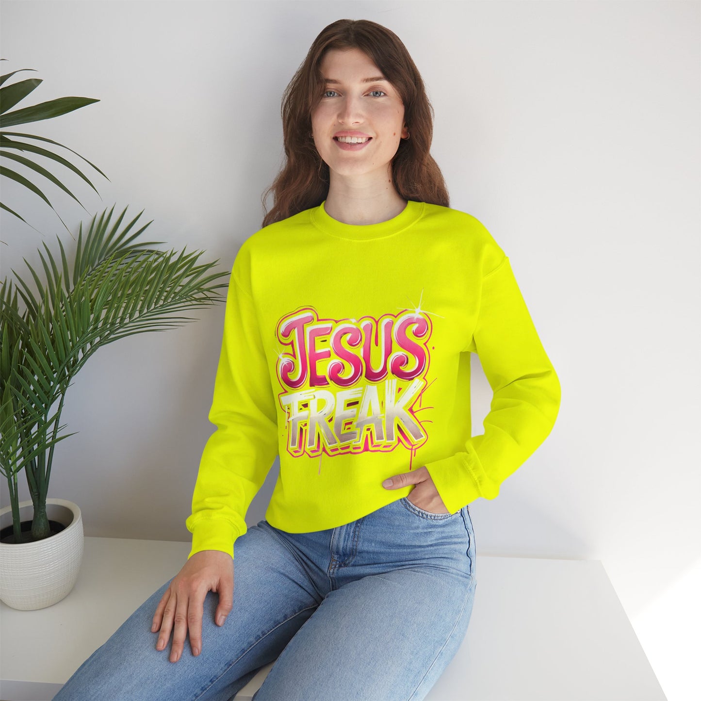 Jesus Freak Unisex Heavy Blend™ Crewneck Sweatshirt - Bold & Inspirational Style