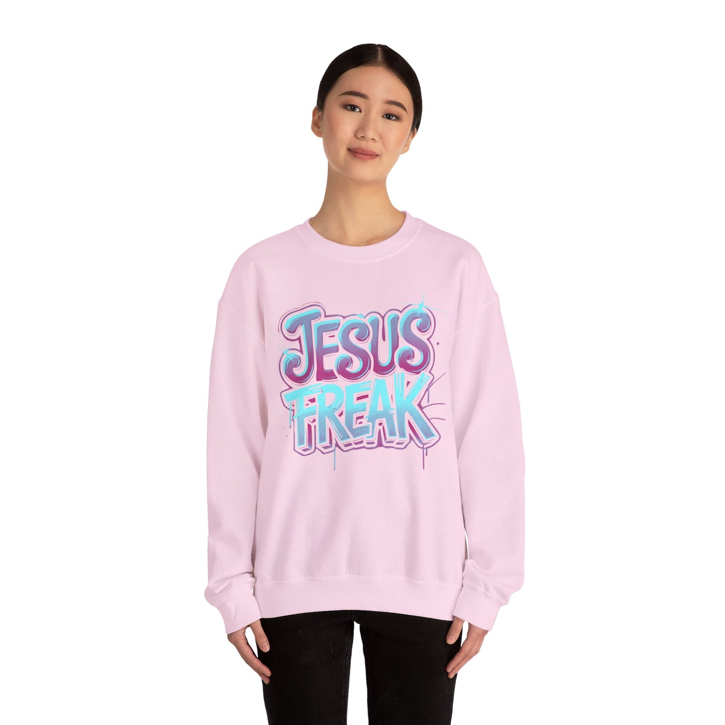 Jesus Freak II Unisex Heavy Blend™ Crewneck Sweatshirt - Bold & Inspirational Style